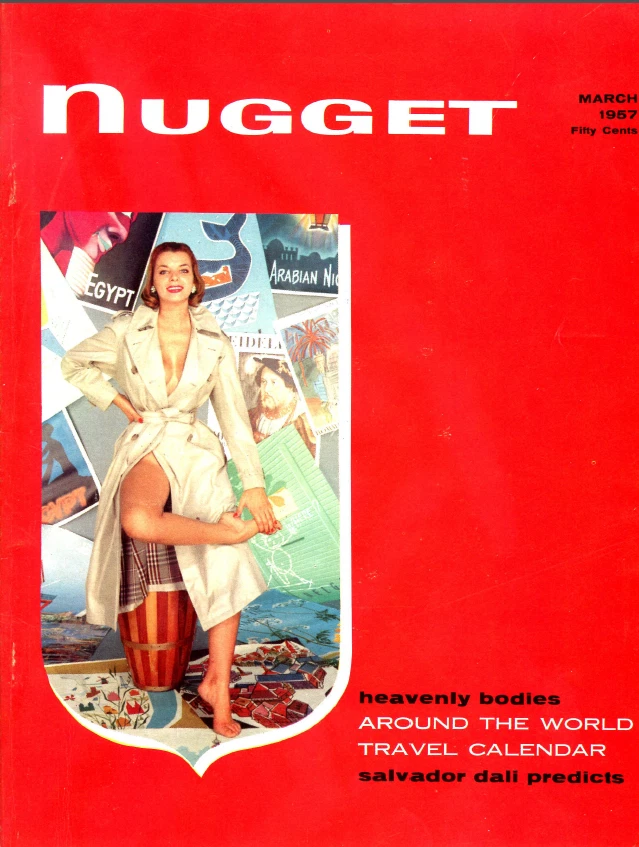 3 1957 Nugget Magazines - 3 Part Series With 17 Pages of Salvador Dali Predicts - Image 2 of 4