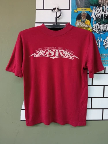 Boston Seoul Korea tour Vintage T Shirt Rock Band Conce 1980s vintage concert t-shirt, vintage, single stitch, B+ condition