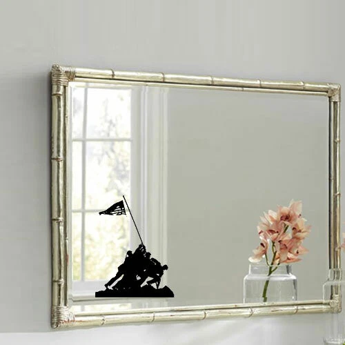 US Soldiers Raising Flag Decal Sticker for Macbook Air Pro Laptop Car Window Art - Image 4 of 4