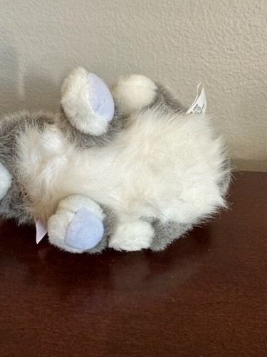 Plush Creations Gray Bunny Rabbit Plush Stuffed Animal Realistic 7" Pink Easter - Picture 6 of 6