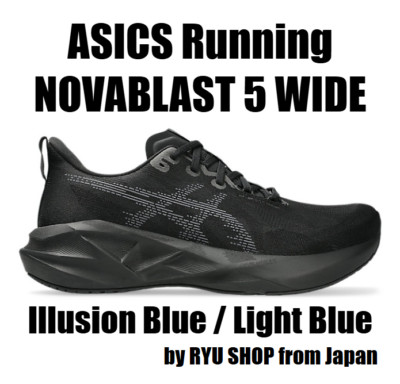 ASICS Running Shoes NOVABLAST 5 WIDE 1011B975.002 Black / Carrier