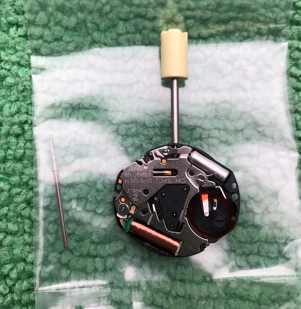 Morioka Tokei V785 Quartz Watch Movement With Stem, NOS | eBay