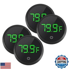 DWEII 4PCS LED Aquarium Thermometer Fish Tank Thermometer Reptile Thermometer