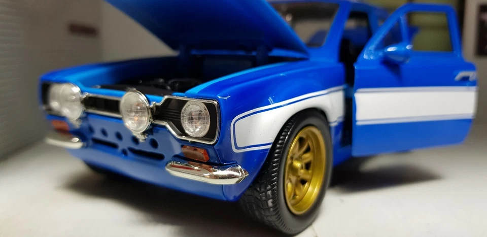 Fast Furious Ford Escort Mk1 RS1600 Brian Rally 1970 1:24 RS2000 Model Car 99572 - Image 2 of 4