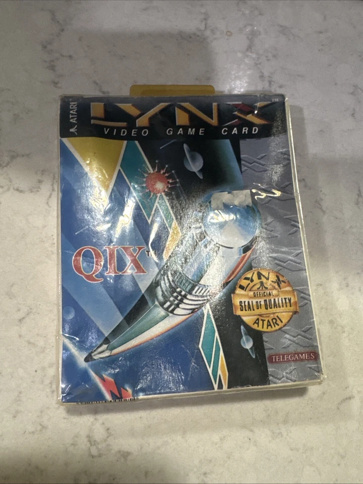 Qix (1993) Atari Lynx Damaged Box New - Image 2 of 4