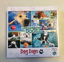 Buffalo Dog Days Underwater Dogs 750 piece jigsaw puzzle COMPLETE