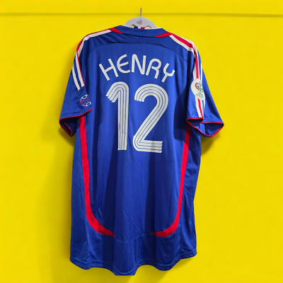 FRANCE HOME World Cup 2006 - Football Soccer - HENRY # 12 - 2XL