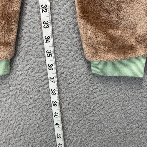 Star Wars The Mandalorian Grogu Baby Yoda Youth 5/6 Hooded One Piece Pajama - Picture 5 of 10