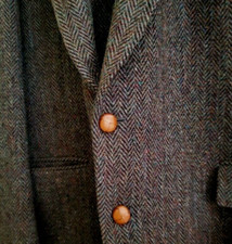 Stunning Vintage Harris Tweed Own Label Speckled Herringbone Blazer