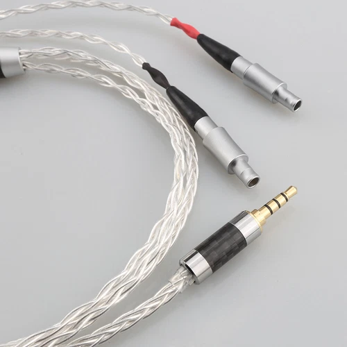 8-adriges 7N OCC versilbertes Kopfhörer Upgrade-Kabel für HD800 HD800S HD820 Headset - Bild 6 von 6