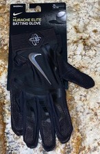 NIKE Huarache Elite Black Chrome Baseball Batting Gloves NEW Mens Sz XL