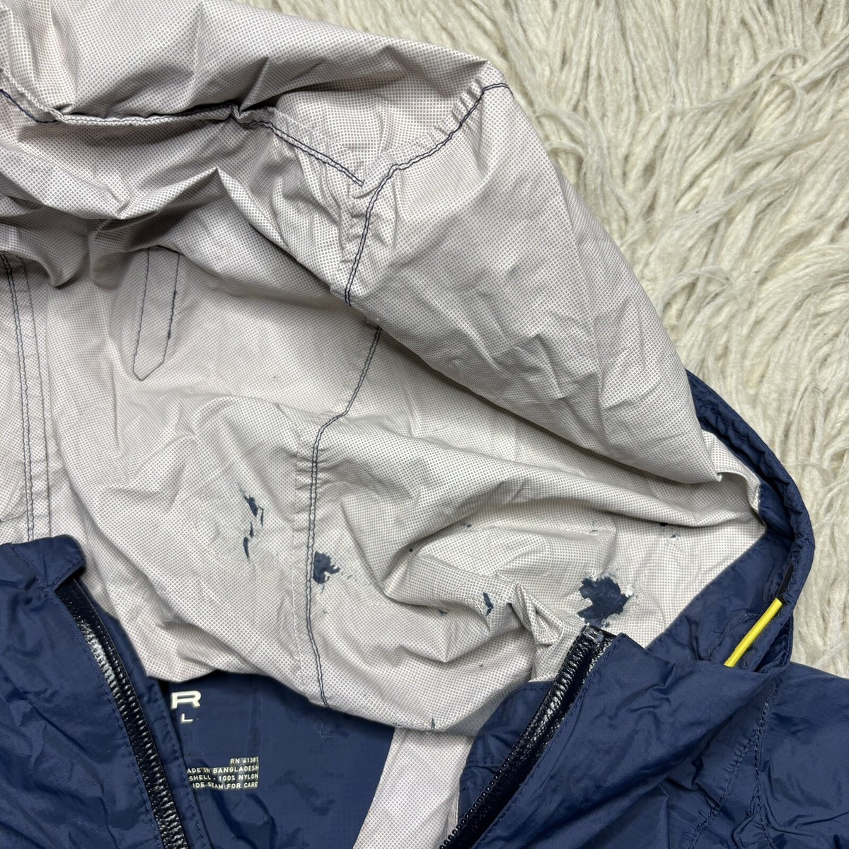 RLX Ralph Lauren 67/10 Windbreaker Jacket L Blue Nylon RLX Ralph Lauren 67/10 Windbreaker Jacket L Blue Nylon
