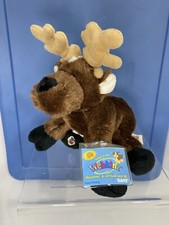 Ganz Webkinz Reindeer Brown Plush HM137 Stuffed Animal Sealed Code Toy Christmas