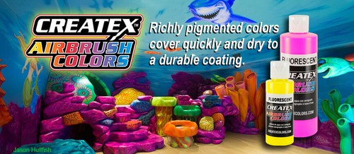 Createx Airbrush Colors Flourescent 60ml Set Importer Direct + Free Insured Post - Picture 10 of 12