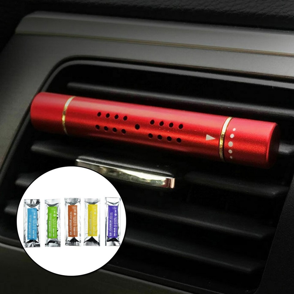 Car Air Vent Clip Air Freshener Perfume Diffuser & 5 Aroma Scented