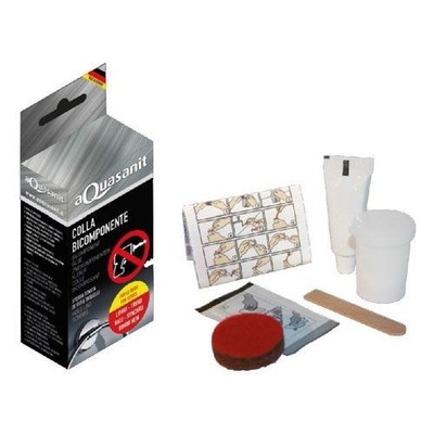 Specific Two-Component Glue for Metal AQUASANIT Hydro Bric 00006G 