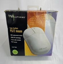 VTG Tech Solutions IBM Vintage Scroll Point 2 Button White PS/2 Mouse Brand New