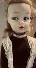 Vintage-Style Girl Play Doll, Blonde Wavy Hair Blue Eyes, Fabric Dress — photo 5