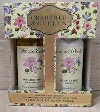Crabtree Evelyn Summer Hill Bath Shower Gel and Body Lotion Gift Set