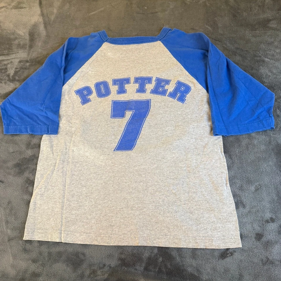 Camiseta Gráfica Vintage Harry Potter Quadribol Raglan Potter Número Juventude GG - Imagem 4 de 4