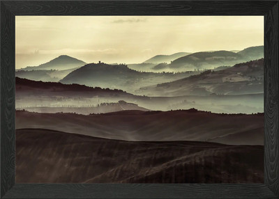Layers of Toscany Gerahmtes Wandbild Poster Leinwanddruck Bild