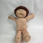 Cabbage Patch Kids Doll Vintage Boy Brown Hair Eyes 1983 Dimple Pacifier Nude