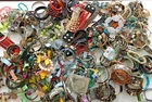 11 LBS+ HUGE Vtg Costume to Fashion Jewelry lot Bracelet Tennis Stretch Chain