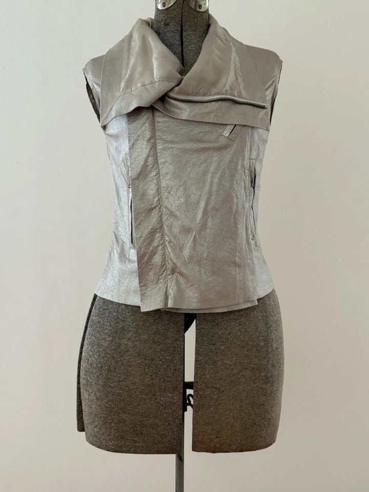 Rick Owens皮革背心 — 第 2/4 张图片