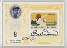 2005 Leaf Century Collection Stamps 3/69 Bobby Doerr #S-57 Auto HOF h3a