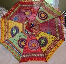 Decorative Umbrella wholesale Lot Cotton Indian Handmade Vintage Sun Parasol