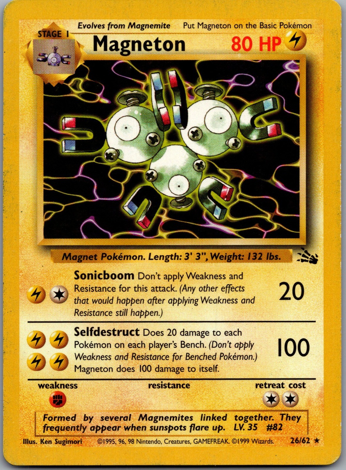 Magneton (26) Rare Fossil 26/62 LP