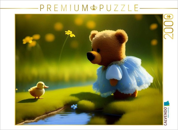 Calvendo Puzzle Summer Bear | 2000 Pieces, Finished Size 35.4 × 26.4 In (90 × 67-image