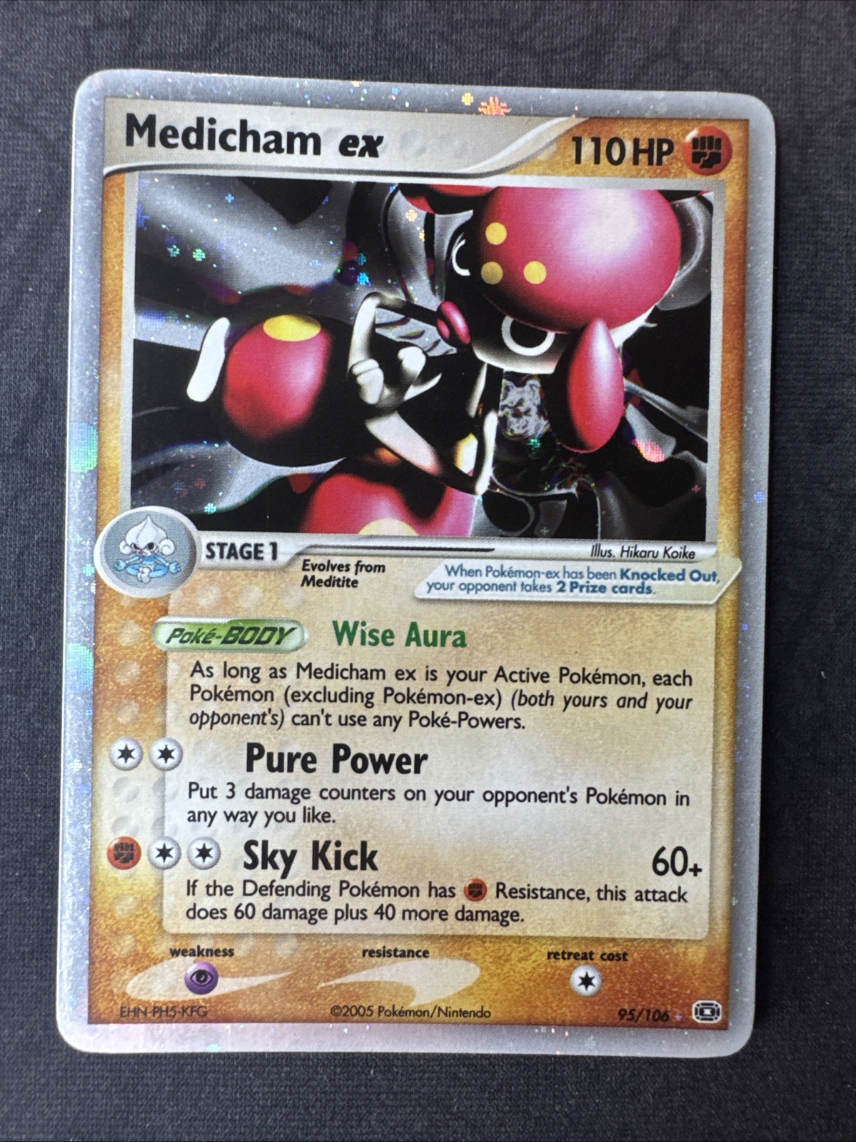 Medicham ex 95/106 Emerald Holo Pokemon