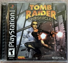 Tomb Raider Chronicles Sony PlayStation 1 PS1 Black Label Complete CIB Mint Disc