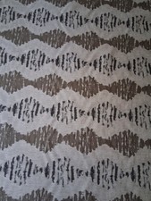 10 Yds Modern Upholstery/Drapery Fabric, Gray/Brown/White, 56" W, Price is BTY