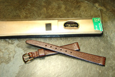 Ladies,Speidel 11mm 7/16" Brown Genuine Leather Watch Band Strap NOS 441/630