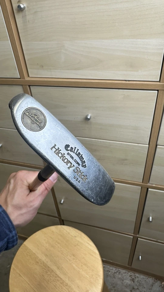 Callaway Hickory Stick Little Poison II Wood Shaft Putter 35" Mens RH - Image 2 of 4