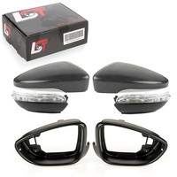 2X Spiegelabdeckung Seitenspiegel Blendenring Blinker Set FüR VW Jetta IV 4 162