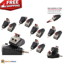 10-Pack RCA Adapter Cables for Effortless Audio Connection - No Solder Needed