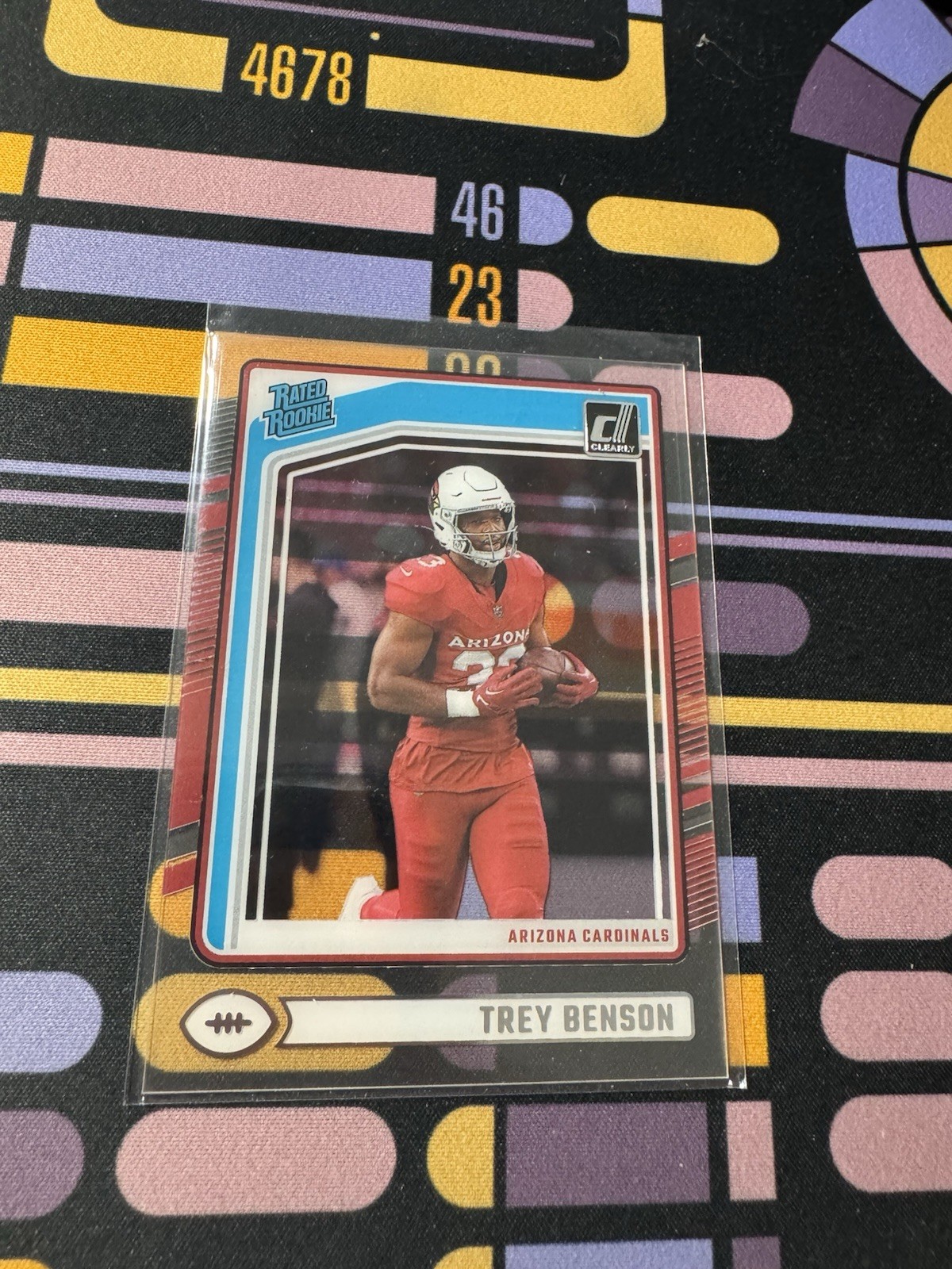 2024 Panini Clearly Donruss - Rated Rookie Trey Benson #74 (RC)