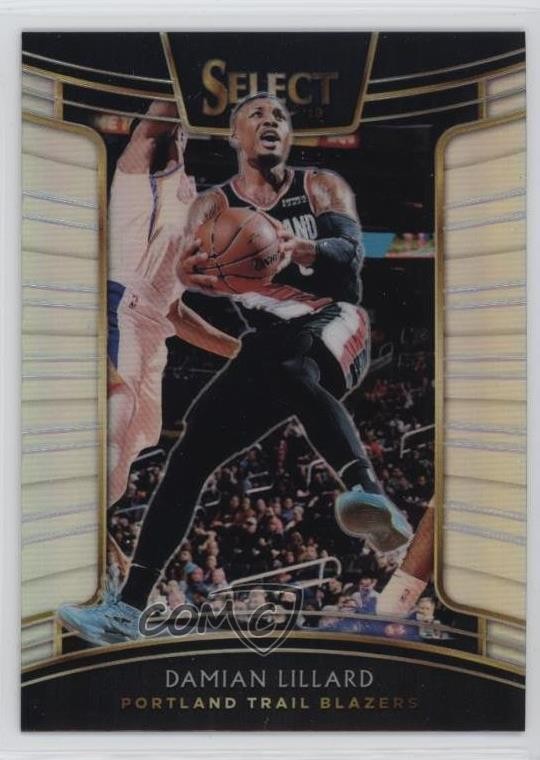 2018-19 Panini Select Concourse Silver Prizm Damian Lillard #43 0q5