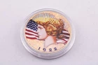 1922 US COLORIZED SILVER PEACE DOLLAR COIN