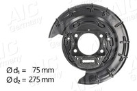 Spritzblech Bremsscheibe AIC 57009 Stahlblech FüR Hyundai I30 FD GD Crdi LPG GDI