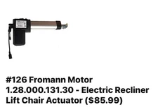 Linear Actuator Motor Deltadrive 1.28.000.131.30 for Power Recliner Lift Chairs