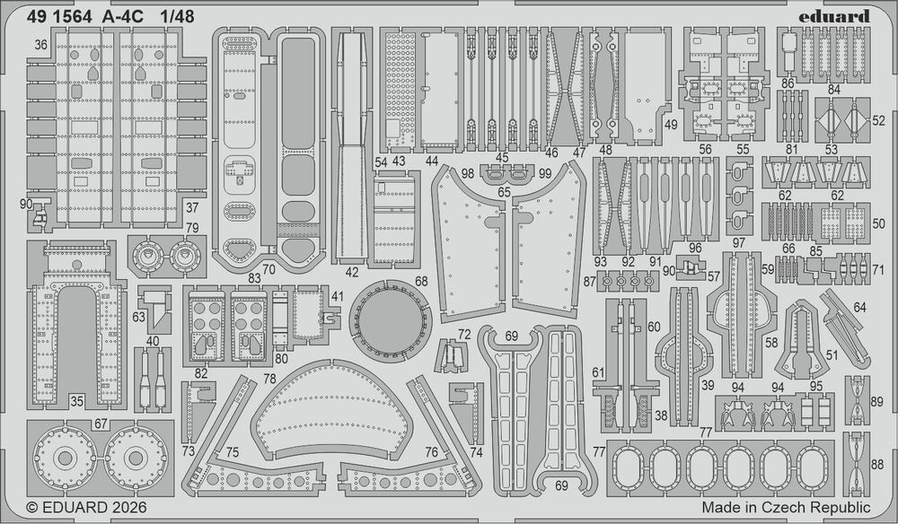 Eduard Accessories BIG49471 1:48 A-4C Accessories For Hobby Boss Kit New