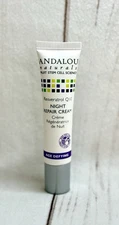 NEW Andalou Naturals Age Defying Resveratrol Night Repair Cream 0.4 fl oz Travel