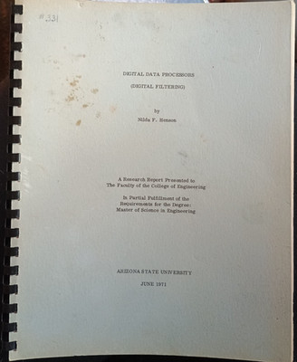 Digital Data Processing (Digital Filtering), Henson 1971