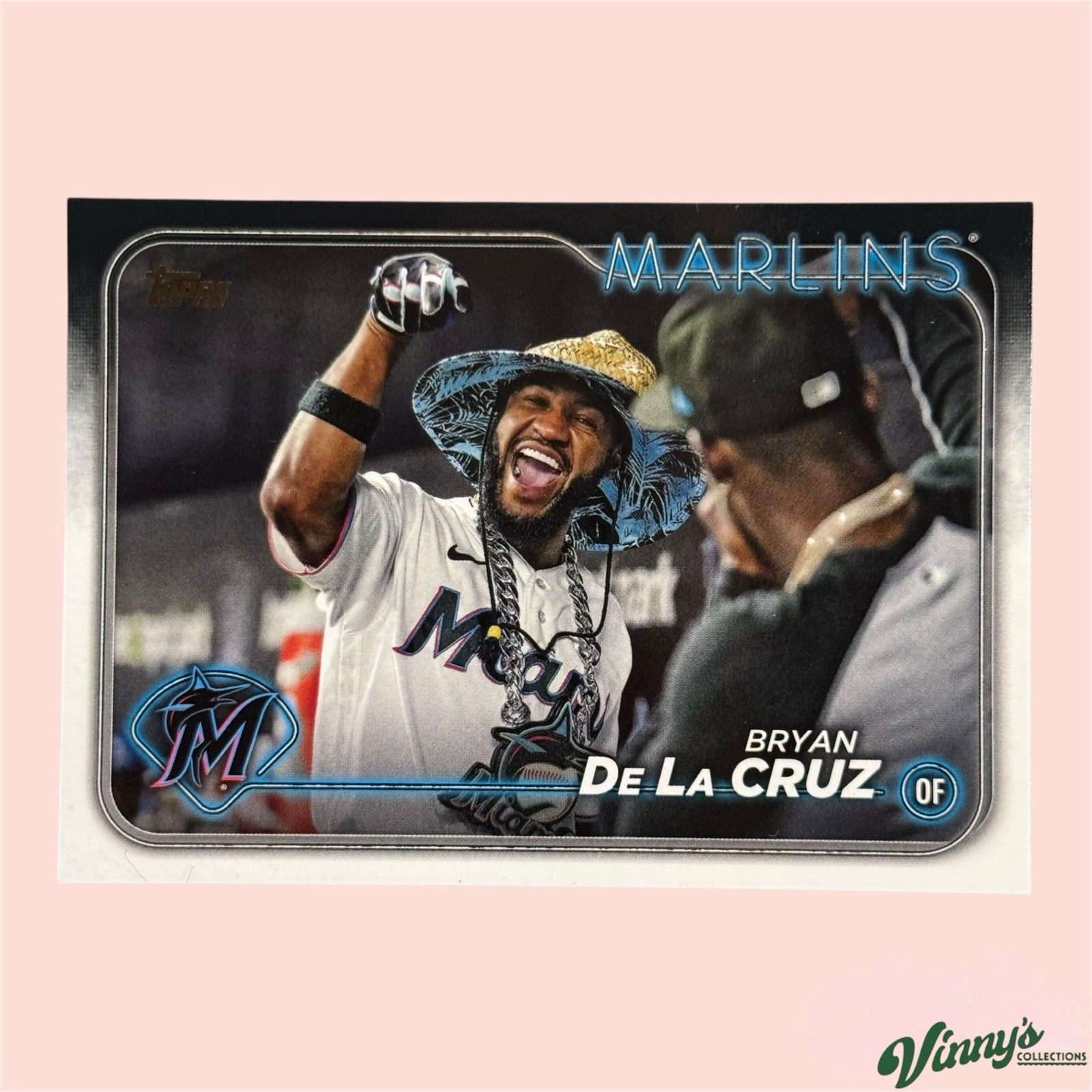 2024 Topps Series 1 Bryan De La Cruz #215 SSP Golden Mirror Variation Marlins