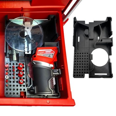 M18 Router Organizer for Milwaukee Packout insert 2 and 3 Drawer V2