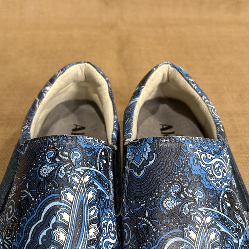 Alegria Sayde Zapatos Mujer 37 US 7 Azul Paisley Sin Cordones Cómodos Mocasines Cuero - Imagen 7 de 10